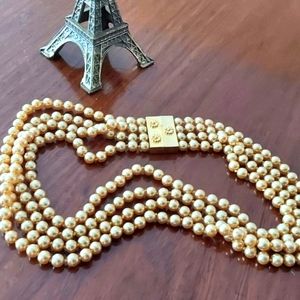 1920's Style Vintage Gold Beaded Choker